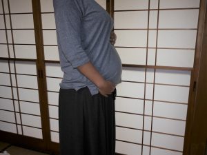 妊娠9ヶ月（35週）のお腹